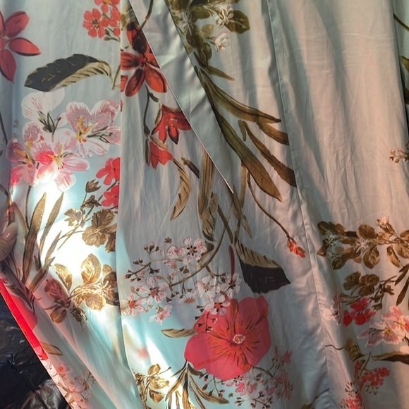 Lulus Still the One Floral Faux Wrap Dress, EUC, Size Small, Sage green color - Picture 6 of 13